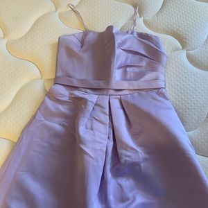 Lavender Strapless Homecoming Mini-Dress